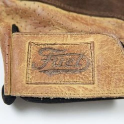 FUEL MOTORCYCLES Fuel Rodeo Gloves - Yellow Leather