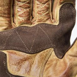 FUEL MOTORCYCLES Fuel Rodeo Gloves - Yellow Leather