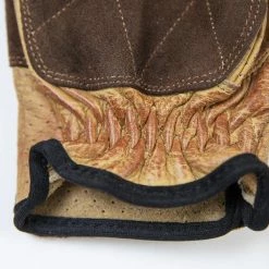 FUEL MOTORCYCLES Fuel Rodeo Gloves - Yellow Leather