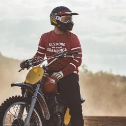 Age Of Glory - Elsinore Grand Prix Long Sleeve T-shirt Red Ecru