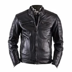 Jackets Helstons Cruiser Black Leather Motorcycle Jacket
