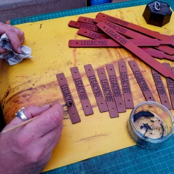 Key Rings Legacy85 Leather Key Or Wallet Loop - Steel Shackle