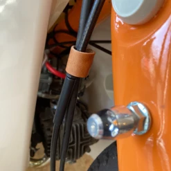 Vickers Motorcycle Company Leather Cable Ties