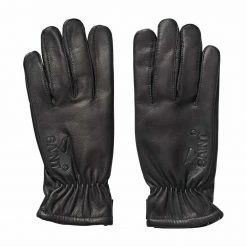 SA1NT LEATHER GLOVES WITH SPECTRA LINING - BLACK