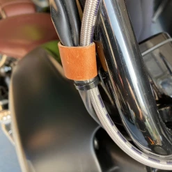 Vickers Motorcycle Company Leather Cable Ties