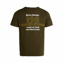 Short Sleeve T's Belstaff Royal Enfield 120 Yrs T-Shirt - Dark Olive