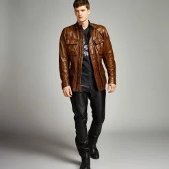 Belstaff Classic Tourist Trophy Men's Leather Jacket Jackets