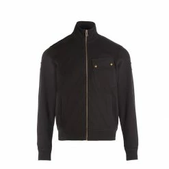 Belstaff Royal Enfield Zip Through Jersey - Black
