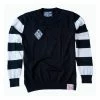 13 Half Magazine 13 AND A HALF OUTLAW FREE BIRD SWEATER - BLACK / WHITE Scrambler