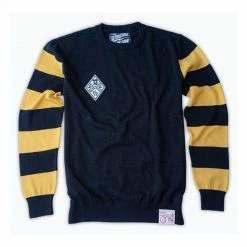 13 Half Magazine 13 AND A HALF OUTLAW FREE BIRD SWEATER - BLACK / YELLOW