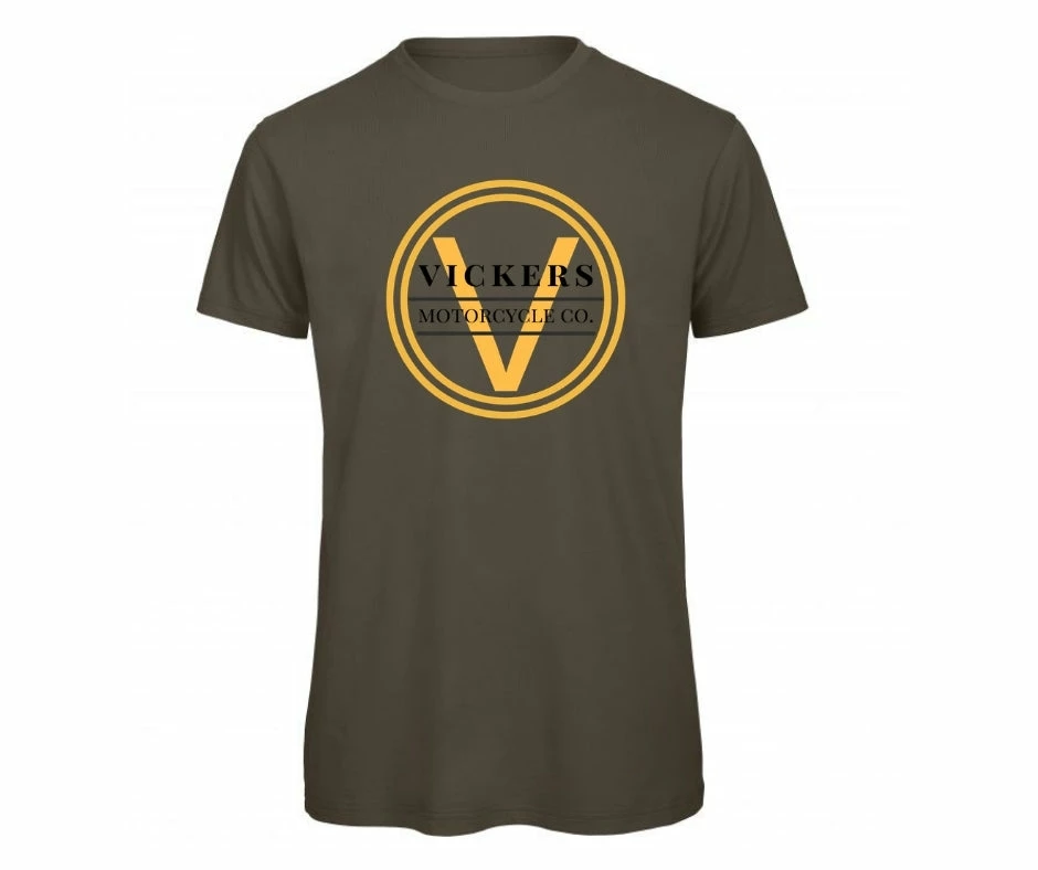 Vickers Motorcycle Company Vickers Motorcycle Gents T Shirt - Gold Edition 1 Vickers Motorcycle Company Vickers Motorcycle Gents T Shirt - Gold Edition