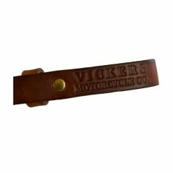 Vickers Motorcycle Company Vickers Motorcycle Co. Leather & Brass Key Ring