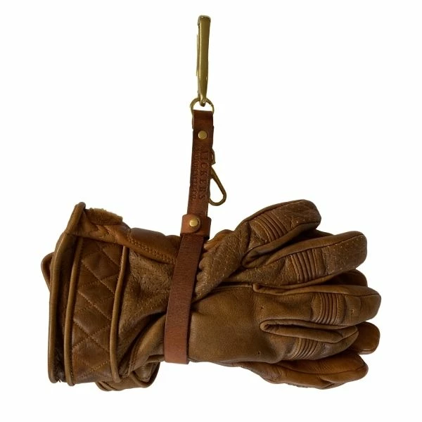 Vickers Motorcycle Company Vickers Motorcycle Co. Leather Glove Holder 3 Vickers Motorcycle Company Vickers Motorcycle Co. Leather Glove Holder