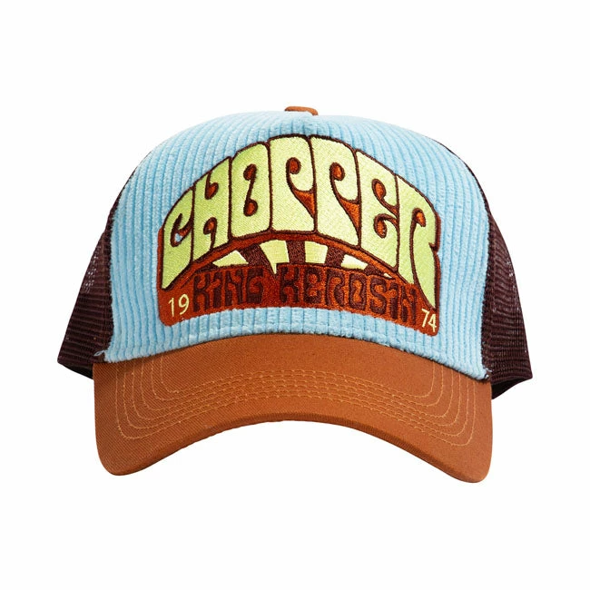 King Kerosin Chopper Cap - Mesh Blue/brown 2 King Kerosin Chopper Cap - Mesh Blue/brown