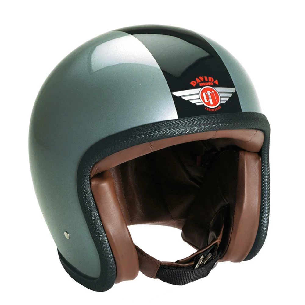 Helmets Silver Black Davida Speester V3 Helmet 93200 2 Helmets Silver Black Davida Speester V3 Helmet 93200