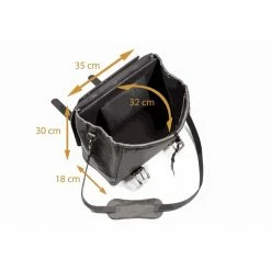 Leather Messenger Bag - Vintage Style - Alo's Luggage