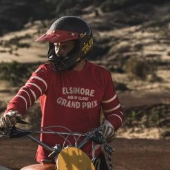 Age Of Glory - Elsinore Grand Prix Long Sleeve T-shirt Red Ecru
