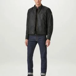 Belstaff Ariel Pro Waxed Cotton Jacket - Black Jackets