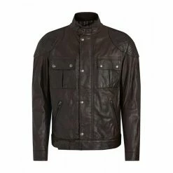 Belstaff Brooklands Leather Motorcycle Jacket Jackets