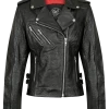 Jackets Black Arrow Ladies Gypsy Perfecto Leather Jacket