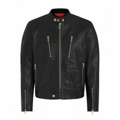 Belstaff Cheetham Leather Motorcycle Jacket Jackets