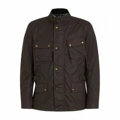 Jackets Belstaff Crosby TekWax Motorcycle Jacket - Mahogany