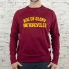 Sweat Shirts Age Of Glory Vintage Raglan Sweatshirt - Burgundy