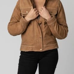 Blackbird Ladies Dakota Nubuck Leather Jacket Jackets