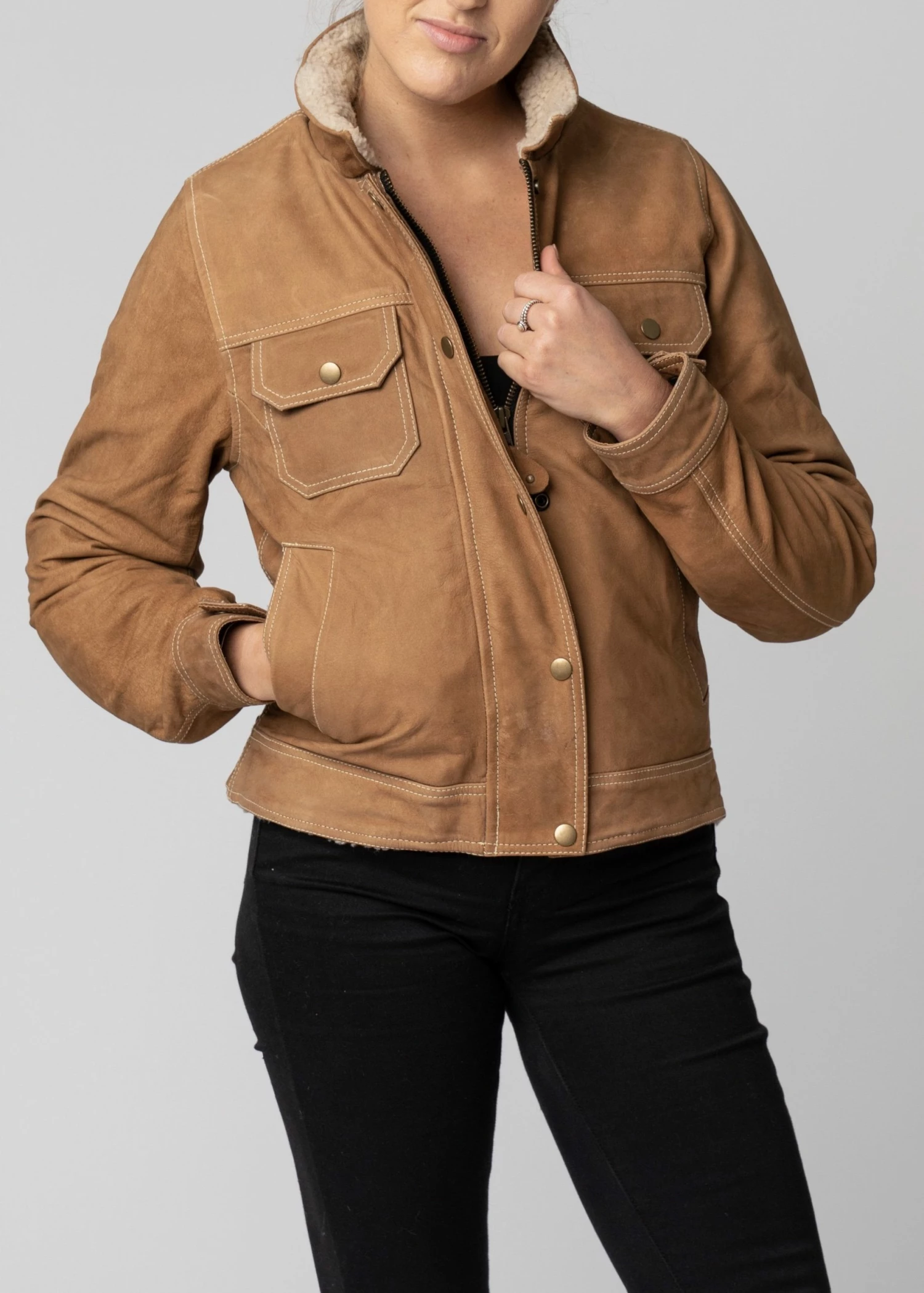 Blackbird Ladies Dakota Nubuck Leather Jacket Jackets 2 Blackbird Ladies Dakota Nubuck Leather Jacket Jackets