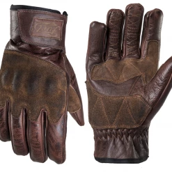 FUEL MOTORCYCLES Fuel Rodeo Gloves - Brown Leather