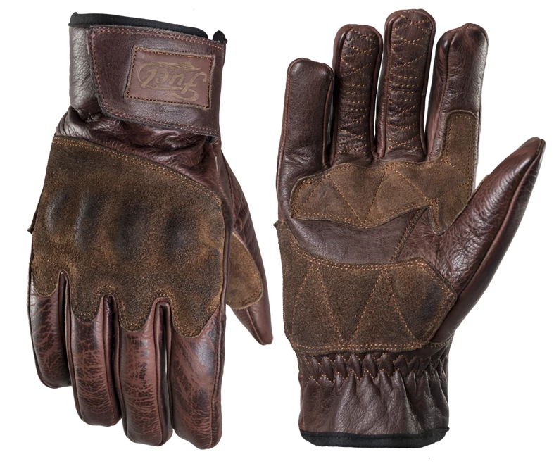 FUEL MOTORCYCLES Fuel Rodeo Gloves - Brown Leather 2 FUEL MOTORCYCLES Fuel Rodeo Gloves - Brown Leather