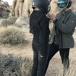 Blackbird Ladies Festival Fringe Nubuck Leather Jacket