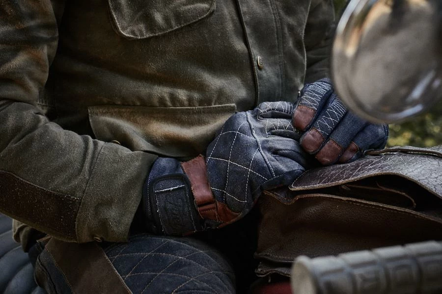 FUEL MOTORCYCLES FUEL - 'Storm' Glove - Blue 3 FUEL MOTORCYCLES FUEL - 'Storm' Glove - Blue