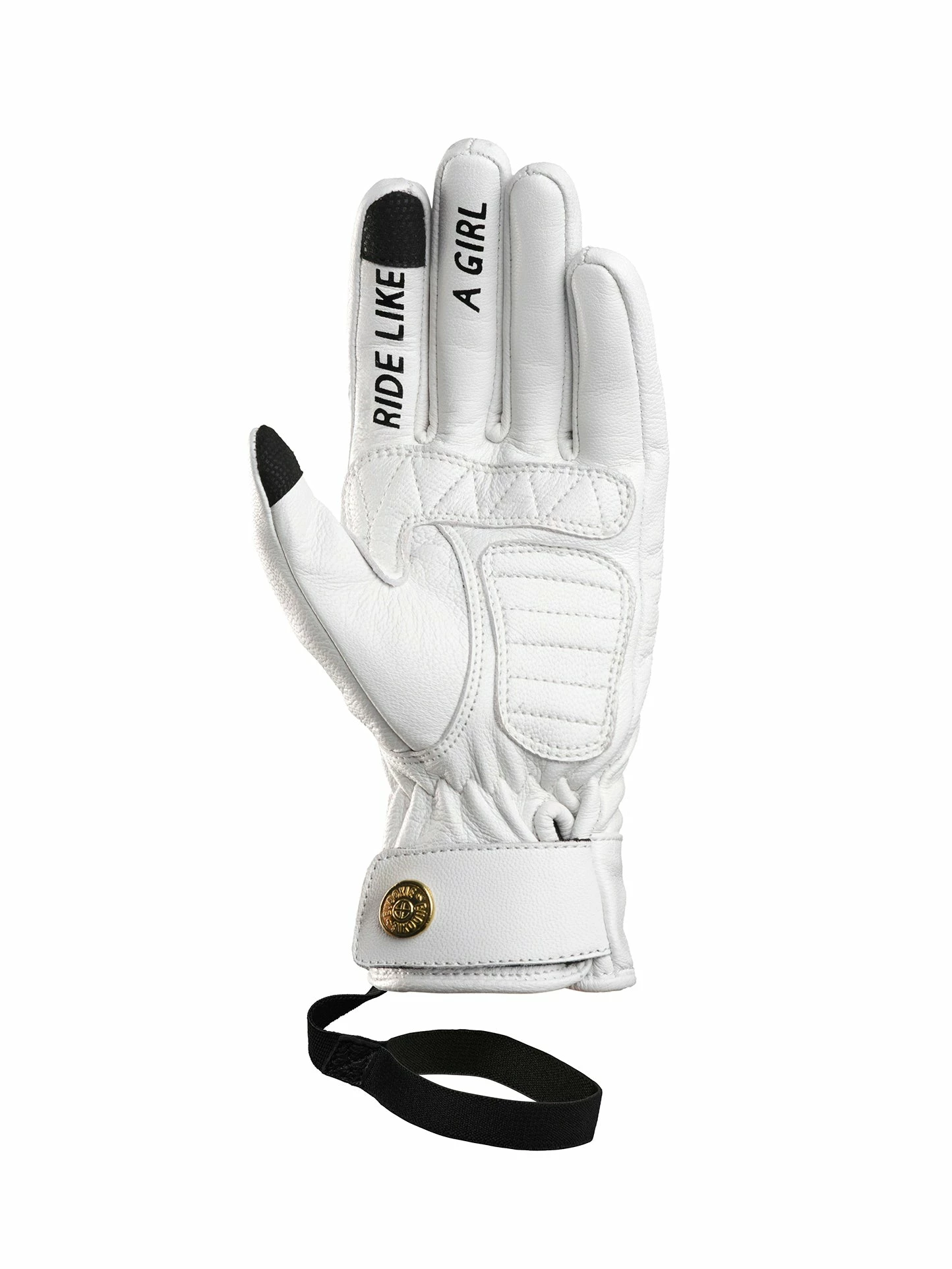 Ladies Eudoxie Gloves - Lizzie White 2 Ladies Eudoxie Gloves - Lizzie White