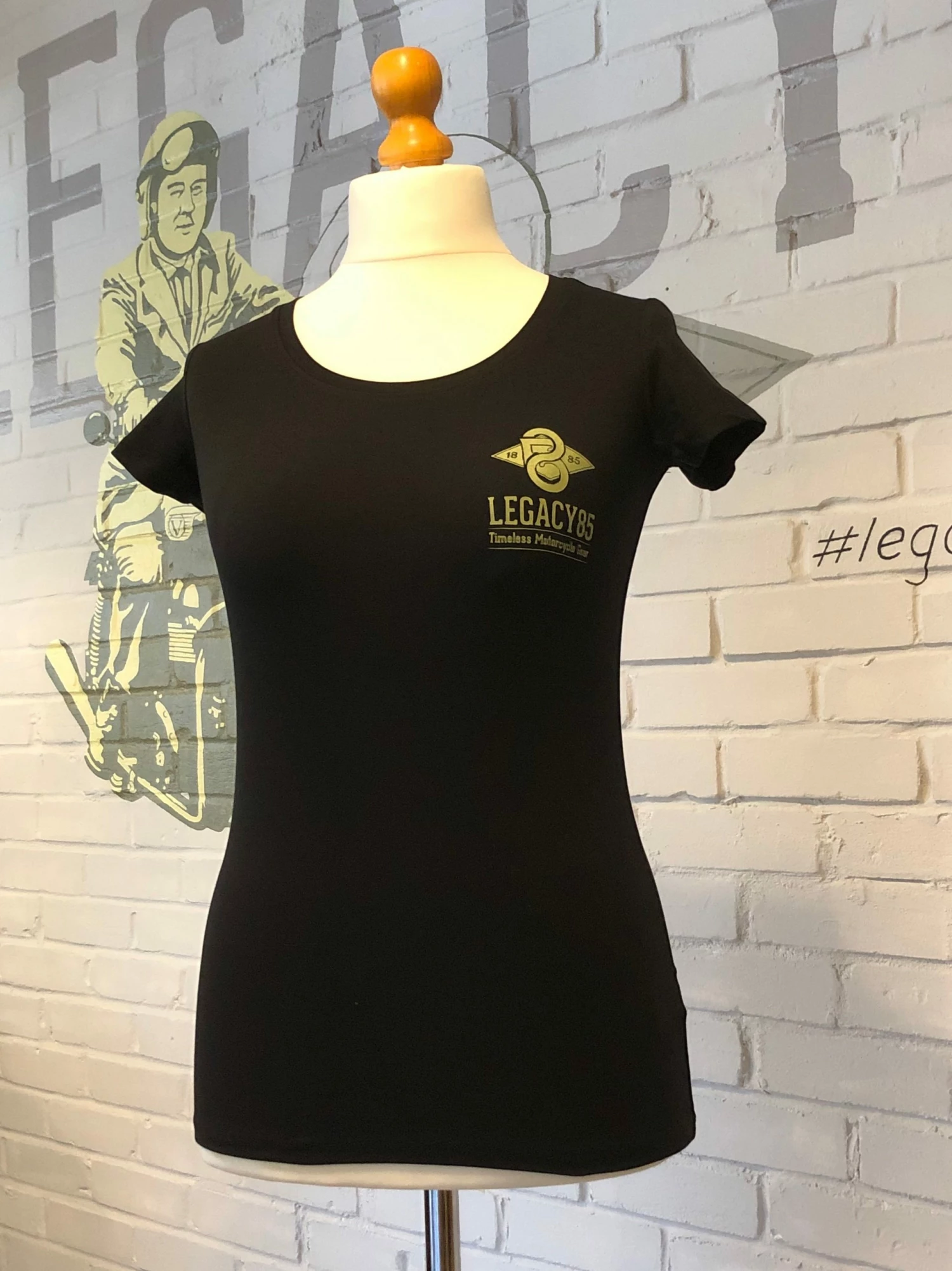 Vickers Motorcycle Company Ladies Legacy85 Logo T Shirt 1 Vickers Motorcycle Company Ladies Legacy85 Logo T Shirt