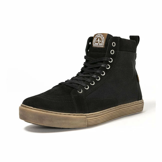 Footwear JOHN DOE MOTORCYCLE SNEAKERS NEO BLACK/ BROWN CE 2 Footwear JOHN DOE MOTORCYCLE SNEAKERS NEO BLACK/ BROWN CE