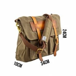 Back Packs/Bags Jack Stillman Solo Waxed Canvas Messenger Bag