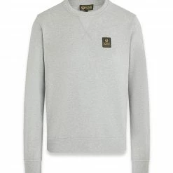 Belstaff - Long Way Up - Crew Neck Fleece - Grey Melange