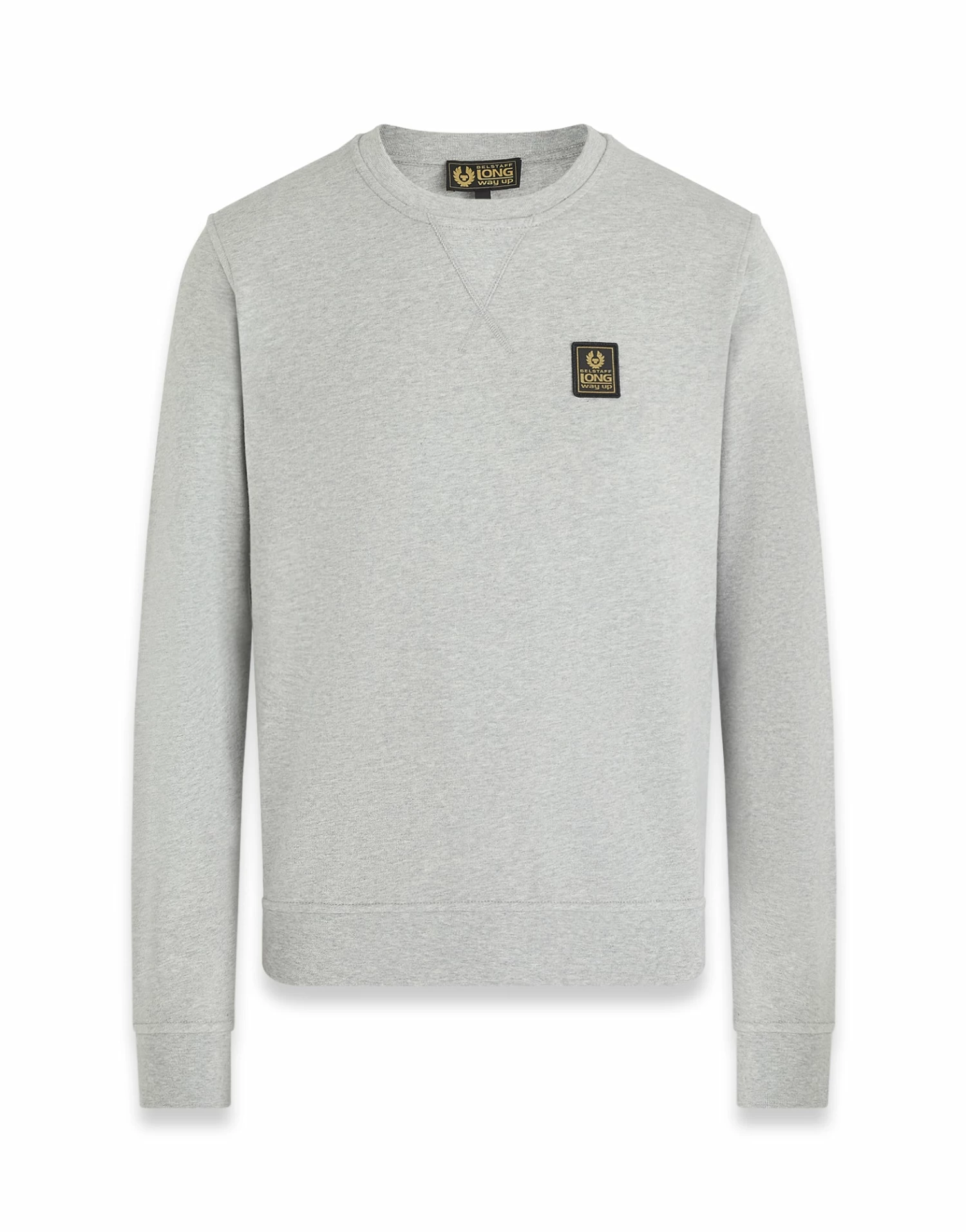 Belstaff - Long Way Up - Crew Neck Fleece - Grey Melange