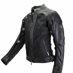 Jackets By City Ladies Sahara Venty II Mesh Leather Jacket