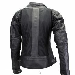 Jackets By City Ladies Sahara Venty II Mesh Leather Jacket