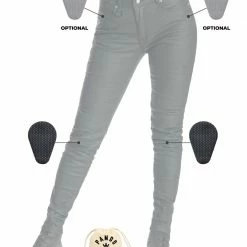 Pando Moto LORICA KEV 02 – Women’s Skinny-Fit Protective Motorcycle Jeans Ladies