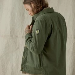 Belstaff Mansion Riding Shirt - Forest Green
