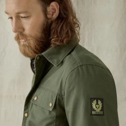 Belstaff Mansion Riding Shirt - Forest Green