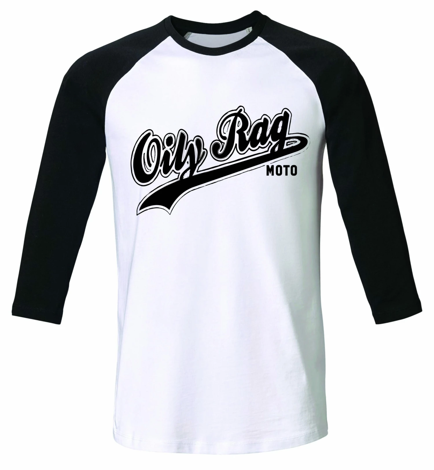 Oily Rag Clothing Moto Raglan 3/4 Length Sleeve T'Shirt Long Sleeve T's 1 Oily Rag Clothing Moto Raglan 3/4 Length Sleeve T'Shirt Long Sleeve T's