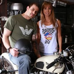 Short Sleeve T's Oily Rag Clothing Ladies Legend (Barry Sheene Tribute) Vest