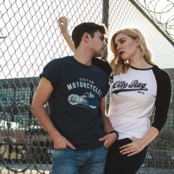 Oily Rag Clothing Moto Raglan 3/4 Length Sleeve T'Shirt Long Sleeve T's 13 Oily Rag Clothing Moto Raglan 3/4 Length Sleeve T'Shirt Long Sleeve T's