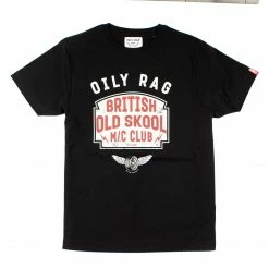 Short Sleeve T's Oily Rag Clothing Black Label Old Skool T'Shirt