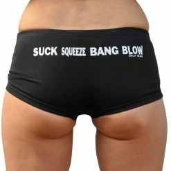 Oily Rag Clothing Suck Squeeze Bang Blow Rear Print Ladies Boxer Short