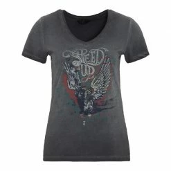 Queen Kerosine Ladies Queen Kerosin - Speed Up - T-shirt - Anthracite